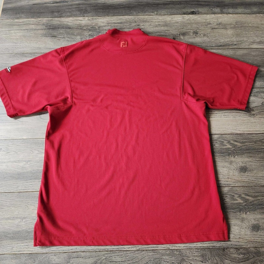 Footjoy FJ Athletic Golf Shirt Mens Large Red